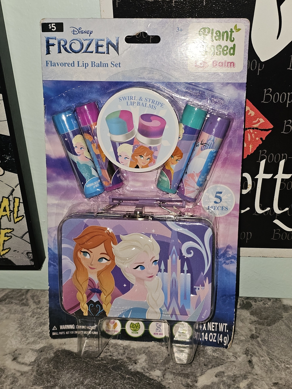 Disney Frozen Lip Balm Set - Purple, Blue, Teal, Pink